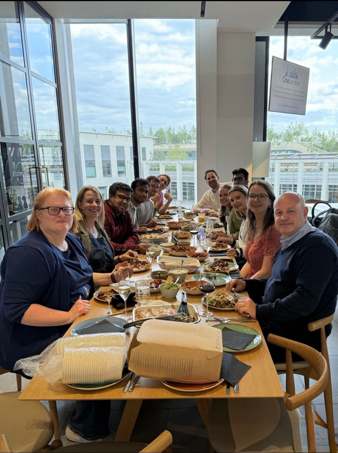 Lunch with the team at the Pensions Gap Hackathon